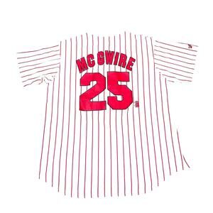 Cardinals McGwire Majestic MLB Pinstripe Jersey - Size XL